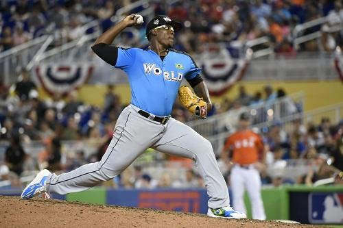 Luiz Gohara torna-se primeiro atleta a ter participado do MLB Elite Camp a chegar a AAA e Thyago Vieira é promovido após brilhar no MLB Futures Game / Foto: Getty Images